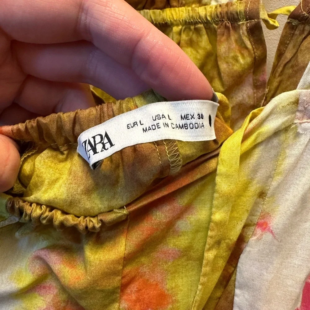 Zara Tie-Dye Halter Dress - Picture 3 of 3